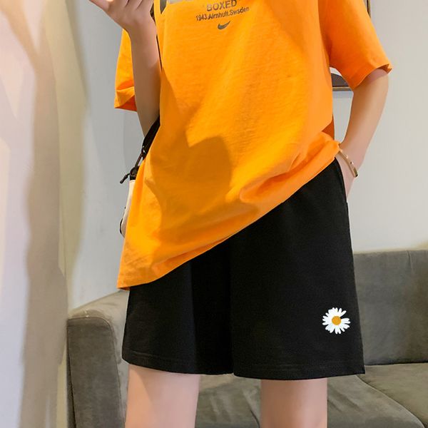 

sports shorts women loose new cotton 2020 popular high waist summer black casual a word running outside wear gym exercise fitnes, White;black