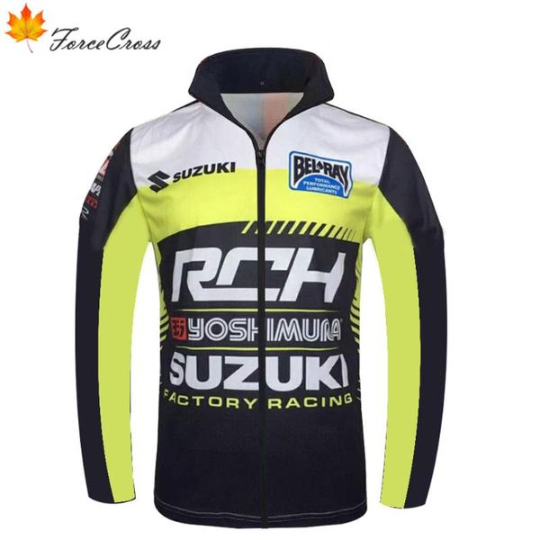 

polyester motorcycle racing team soft feel jackets mandarin collar light weight motocross hoody zipper closure with 2 pockets