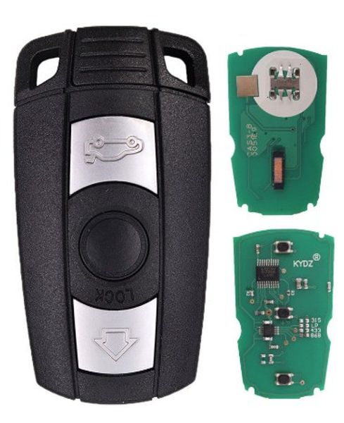 

kydz replacement remote key fob 315lp/433mhz/315mhz/868mhz for bmw 5 series cas3 car key 525 528 530 550 545 550 06-11