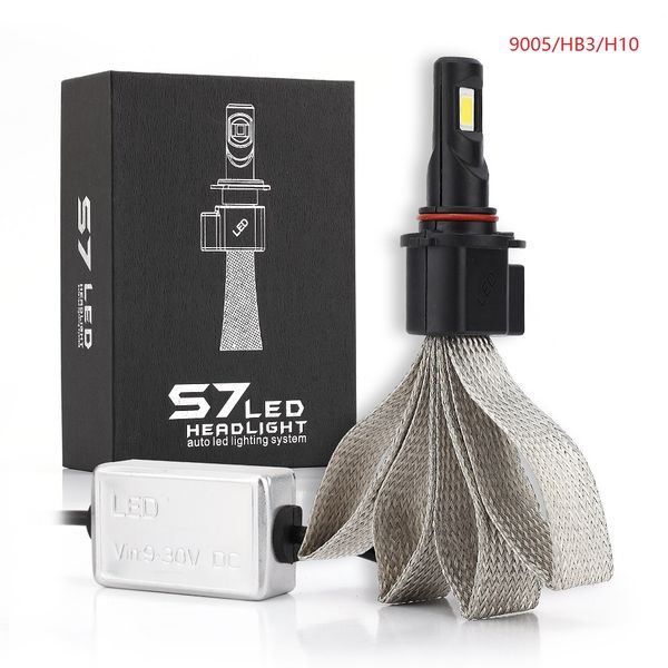 

code s7 car headlight bulbs led h1 h3 h27 h7 h11 hb3 hb5 880 9005/hb3 9006/hb4 h4 hb1 12v 55w 6000k 12000lm lamp auto bulb light