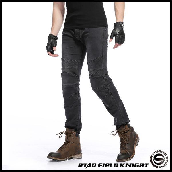 

men motorcycle motocross-road knee moto jeans pants windproof motorcycle racing jeans casual pants skp-702