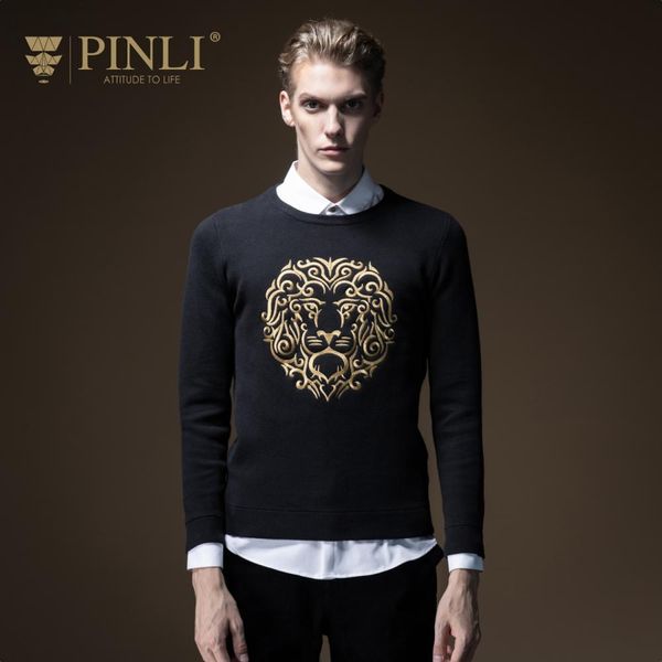 

mens knitted sweaters pinli product made fall 2019 new men's cultivate morality embroidered pullovers knitwear boom b193110423, White;black