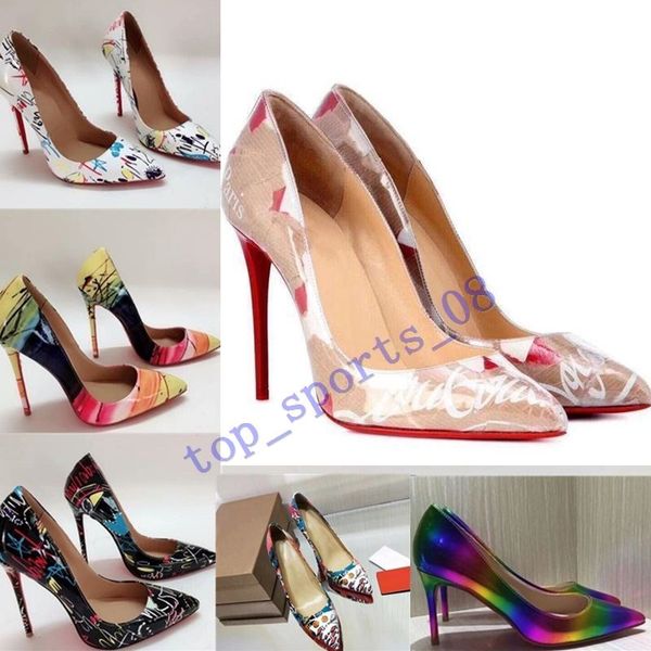 

горячий с коробкой способа пяток заклепок luxury designer red bottom днища high heels каблука black silver свадебное платье насосы женщин же