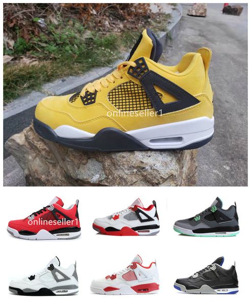 

2020 new raptors lightening travis white cement black cat fire red 4s basketball shoes 4 thunder toro bravo men sneakers sports shoes
