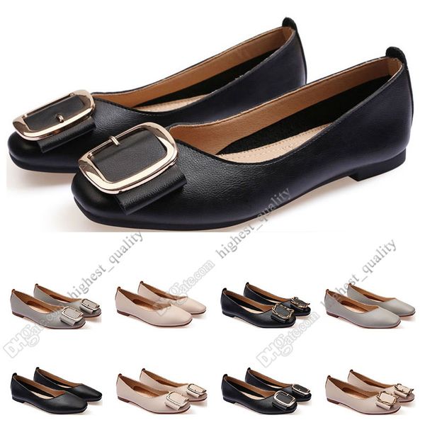 

ladies flat shoe lager size 33-43 womens girl leather nude black grey new arrivel working wedding party dress shoes twelve