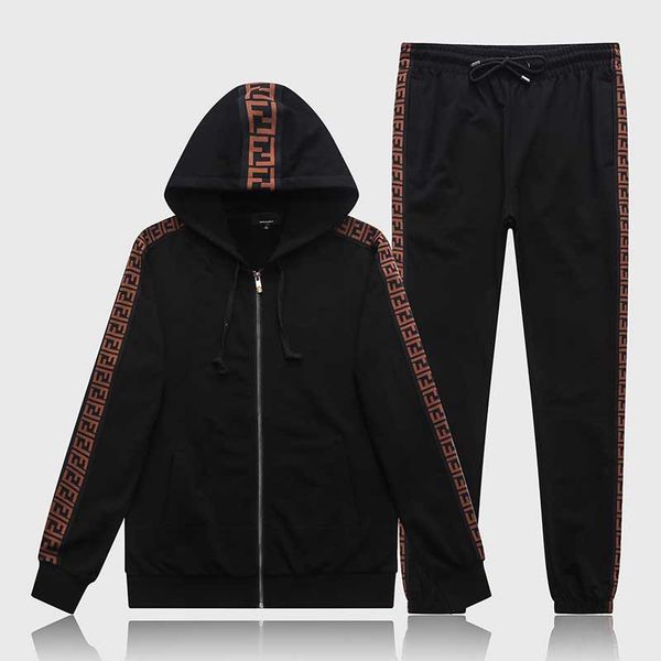 

the latest style of men's casual zipper hoodie suit with fashionable jacquard design for autumn/winter 2019, Gray