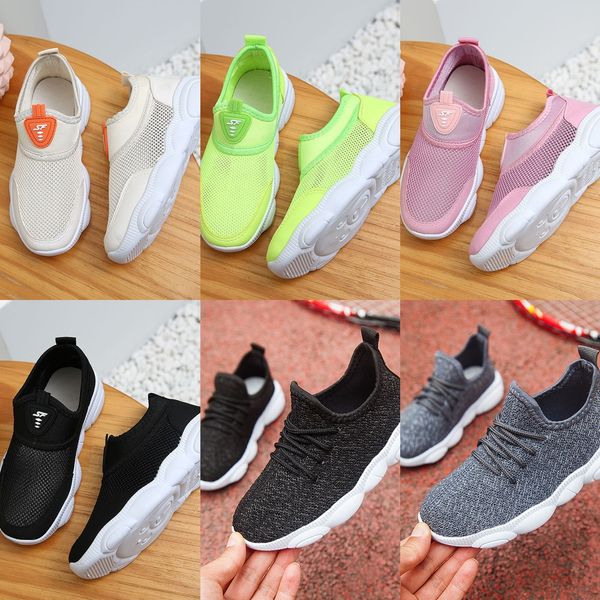 

2020 breathable mesh bear sole boys' sneakers girls sneakers children's shoes ' children's shoes, Black