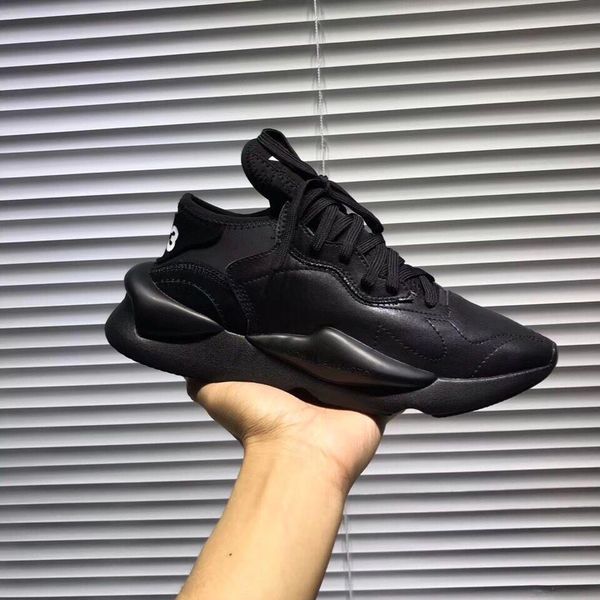 

2019 y-3 y3 qasa men's and women's leather high-end shoes 38-44 mb168901, Black