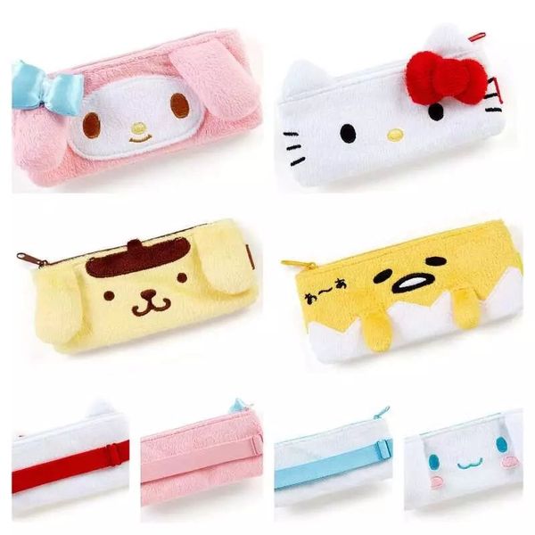 

cartoon gudetamas my melody kitty cinnamoroll pudding dogs zipper cosmetic bags makeup bag phone bag women travel organizer