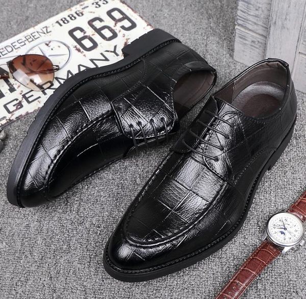 Customizable Logo Dress Shoes Korean Version Of Business Casual