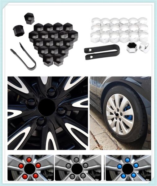 

20pcs car wheel cover screw protector nut dustproof 17 19 21mm for expedition ecosport kuga f-series escape