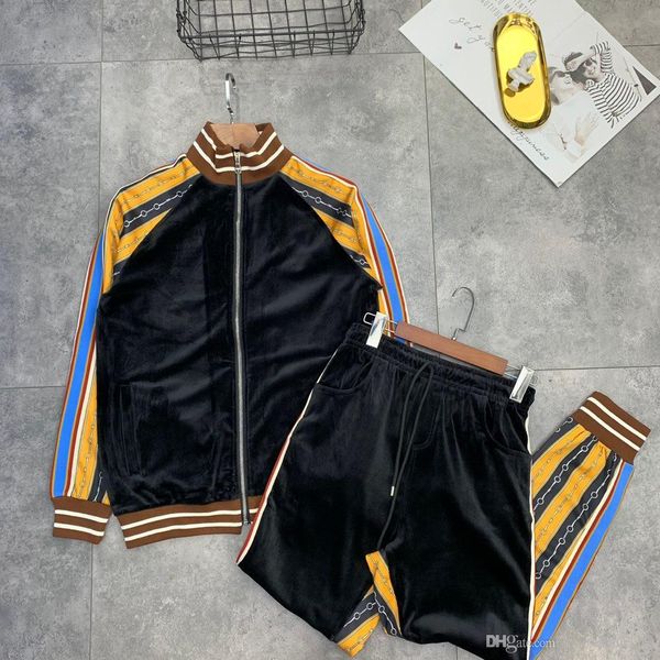 

19aw autumn new luxurious brand design bohemian style jackets men women tracksuit trousers sets streetwear sweatshirts outdoor shirts, Gray;blue