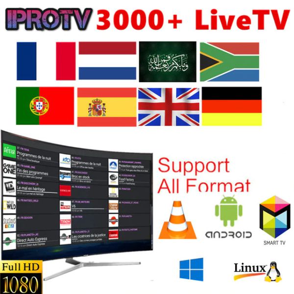 

Iprotv iptv 3100 channel upport mart tv live android tv box 1 year iptv for europe arabic africa french north america uk