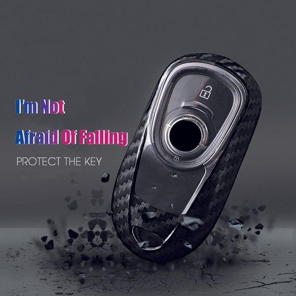 

car key case remote carbon fiber abs keyfob smart for opel astra encore envision new lacrosse key housekeeper