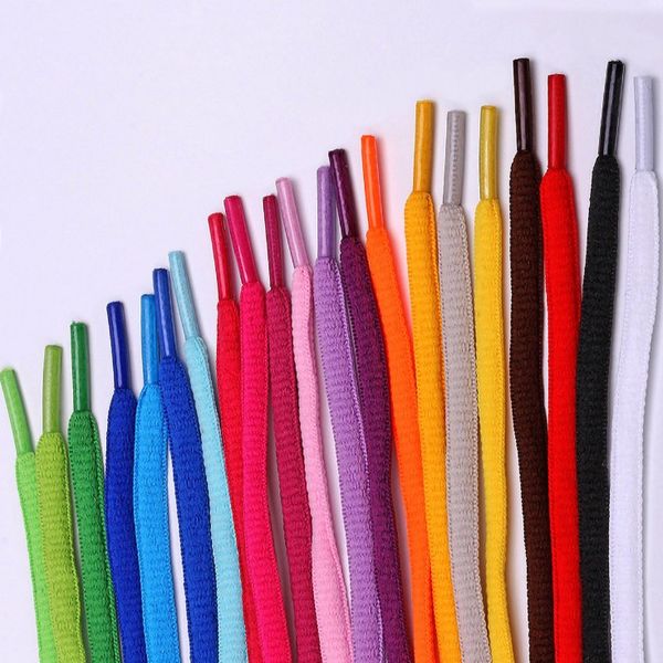 

21 colors new oval 1lot athletic 51 inch shoelaces sport sneaker boots shoe laces strings solid colors ing, White;pink