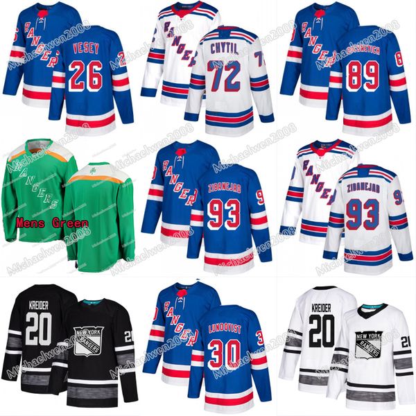 

new york ranger jersey 2019 all star rangers mika zibanejad chris kreider jimmy vesey henrik lundqvist pavel buchnevich ryan strome, Black;red