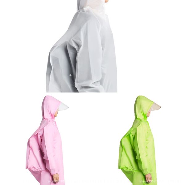 

epjvq xiangxue transparent thick eva raincoat female outdoor hiking environmental protection waterproof xiangxue transparent thick eva, Red;brown