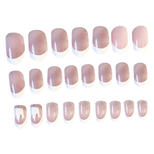 

stickers & decals head a piece wear back glue collection 24 manicures fake nail finished products patch small round, Black