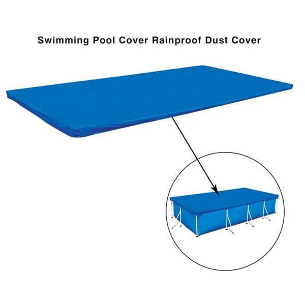 

pool cover rainproof protective garden thicken lightweight home clean rectangular anti dust polyester easy use above ground 0528