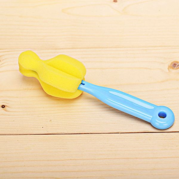 

baby milk nipper bottle cleaning brush 360 degree sponge cleaner cup bottle brushes