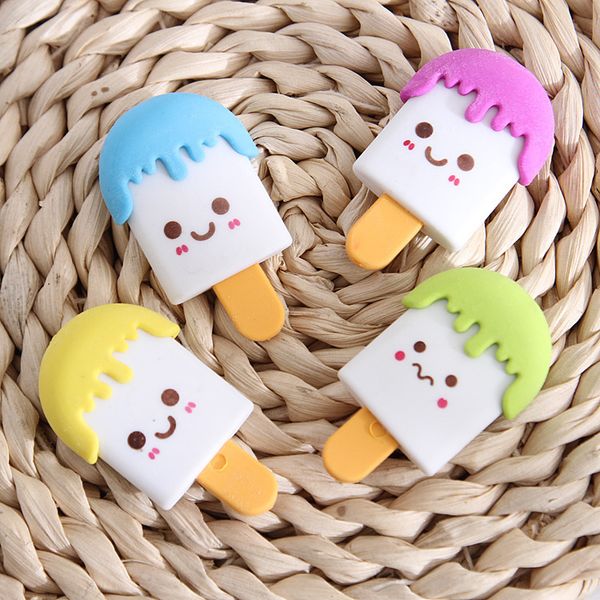 

funny cute ice cream pencil eraser rubber novelty toy for school children kids