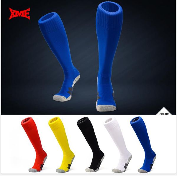 

non-slip outdoor football socks buy children's club long tube over the knee sports training socks, Black