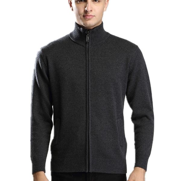 

mrmt 2019 brand autumn/winter men's jackets cardigan sweater cashmere turtleneck pure overcoat for male sweater jacket clothing, White;black