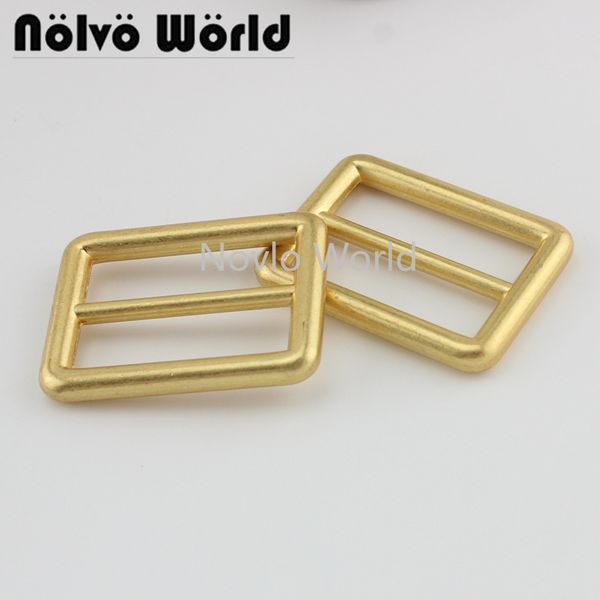 

3 шт 33x22mm 1,2" сатин золото отделка слайдер пряжки плечо кожаная сумка ремень ремень регулировки пряжки аксессуары, Black