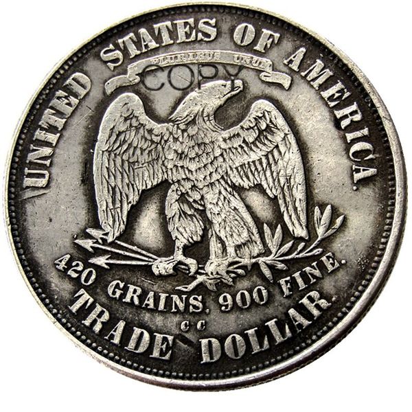 

us a set of trade dollar 1873-1885 p-s-cc 27pcs copy coin brass craft ornaments home decoration accessories