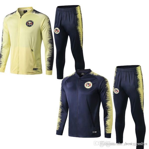 

2019 20 america transuit long zipper america aguilas soccer jersey mexican camisetas futbol sambueza oribe peralta thailand football shirt, Black