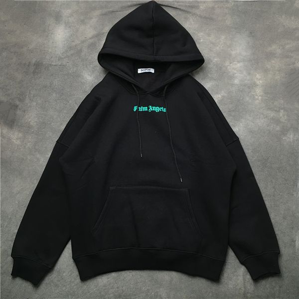 

2019SS Palm Angels Letter printing Men Women Pullover hoodies Hip Hop Palm Angels Clothing Fashion Streetwear Top Sweatshirt