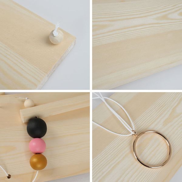 

bedroom wall hanging beads pendant wooden board flower pot storage shelf rack p props kid room home decoration other home storage orga