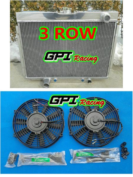 

new aluminum radiator +fan 67-1970 for mustang / mercury cougar/xr7/torino
