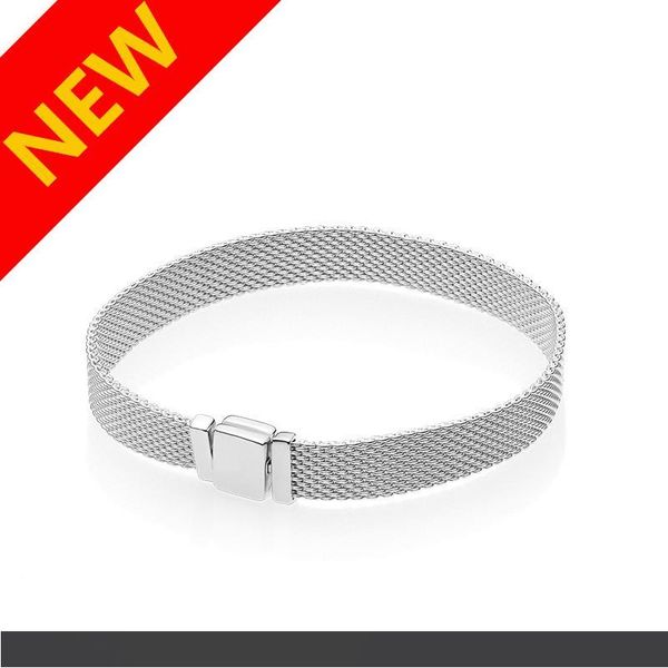 

новое поступление рефлексии ручной цепи браслет оригинальная коробка для pandora стерлингового серебра 925 браслеты для мужчин женщин, Golden;silver