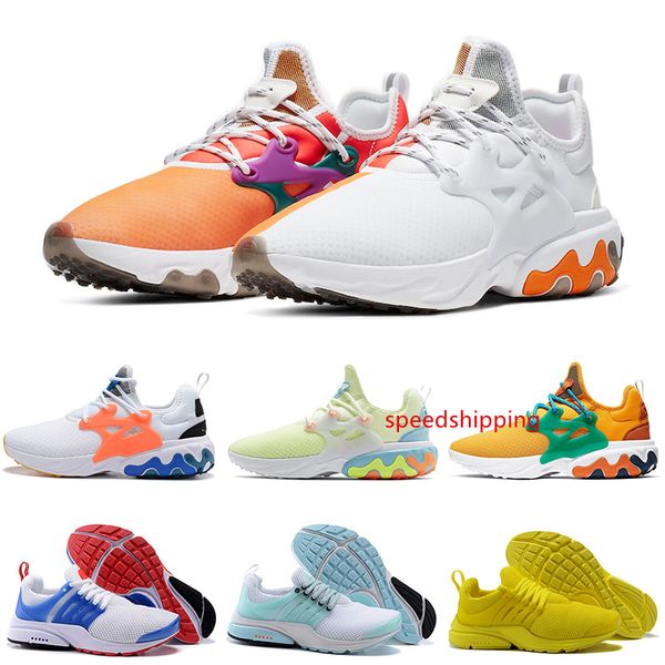 

presto react running shoes men women breakfast dharma triple white black yellow teal tint psychedelic lava mens trainers sports sneakers