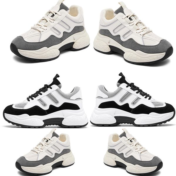 

athletic style women old dad shoes triple white grey black mesh breathable comfortable sports designer sneakers size 35-40