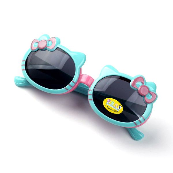

2020 new arrival kids sofa silica gel polarised sunglasses cat shape girls infant sunglass safety glasses baby eyewear uv400 oculos, White;black