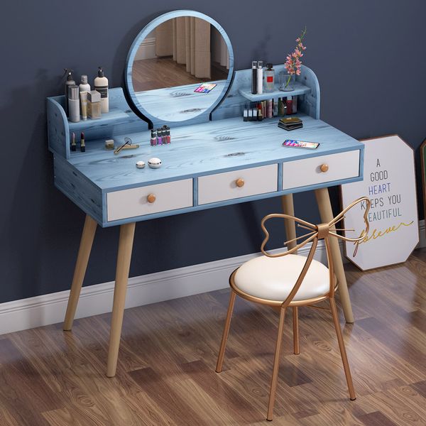 

dressing table modern minimalist bedroom storage cabinet one nordic makeup table net red makeup chair dresser