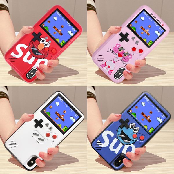 

portable came console color lcd screen handheld game player phone protective case for iphone 11 pro max xr gift for children