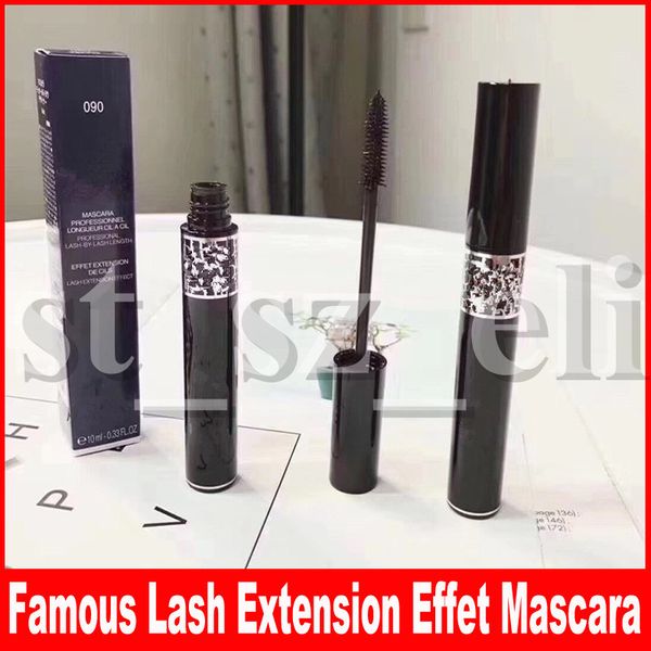 

famous eye makeup cool black waterproof mascara professional longueur cil a cil lash by lash length effet extension mascara 10ml
