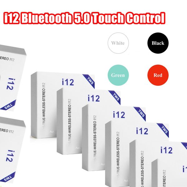 

i12 TWS Touch Беспроводные наушники Двойные наушники Bluetooth 5.0 Стерео наушники Ture Беспро