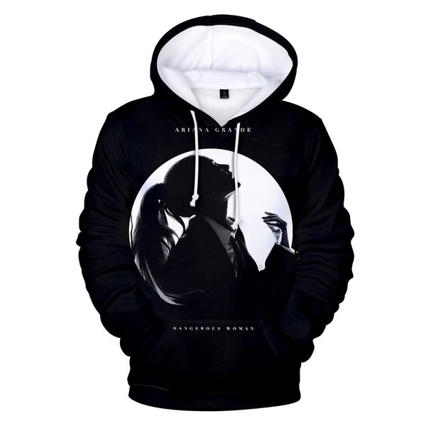 

ariana grande 3d hoodies men women aikooki fashion harajuku sweatshirts 3d print casual hooded ariana grande 3d hoodies, Black