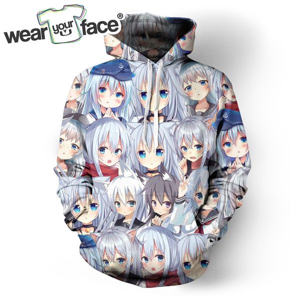 

anime re zero 3d all over printed crewneck sweatshirts hoodies hip hop hipster streetwear casual men clothing, Black