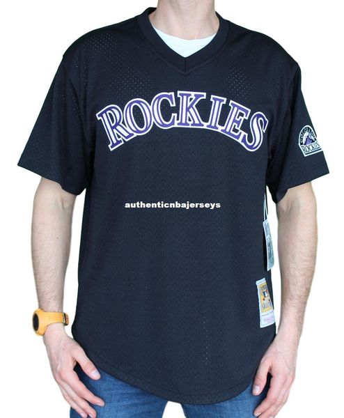 

dale murphy colorado #3 mitchell & ness retro bp jersey, Black;blue