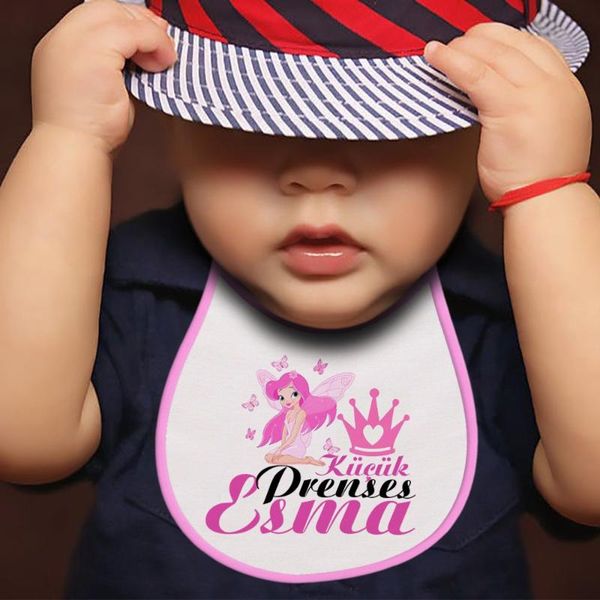 

personalized bib (pink-white) 1
