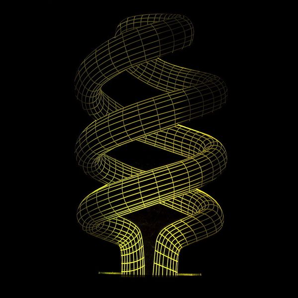 

3d artistic abstract lines modern night usb 7 color change