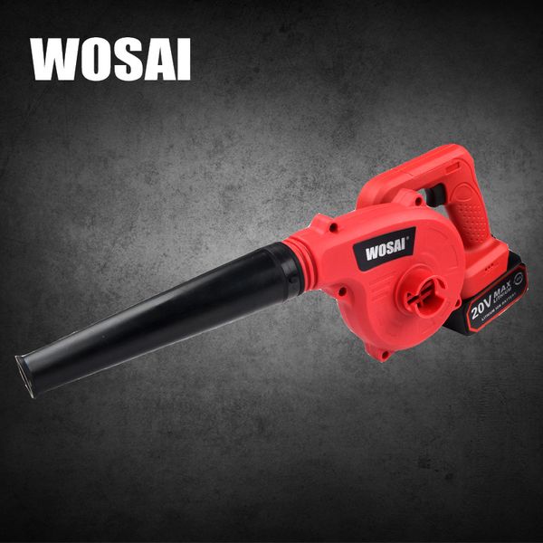 

wosai li-ion battery cordless leaf blower cordless string blower 20v electric air sweeper garden tools