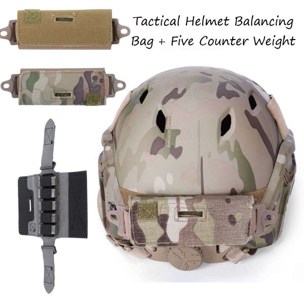 

tactical pouch balancing bag counterweight bag tactical combat helmet hunting accessory fast rear multicam pouch 5 weights kit