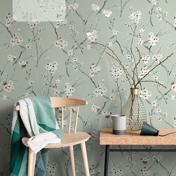 

высокого качество nordic стиля обои нетканой садовых цветов цветочная роскошь свет гостиная спальня тв фоне стена дом бумага