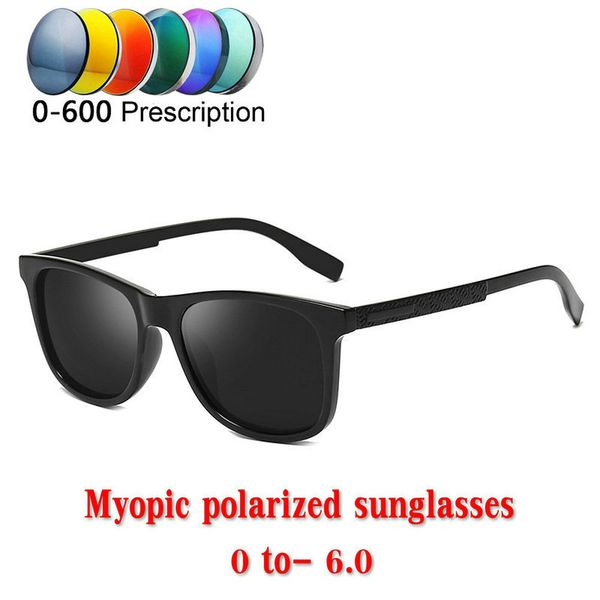 

mincl/men's polarized myopia sunglasses block glare sports outdoor optical sun glasses polarized driving sunglasses with box nx, White;black